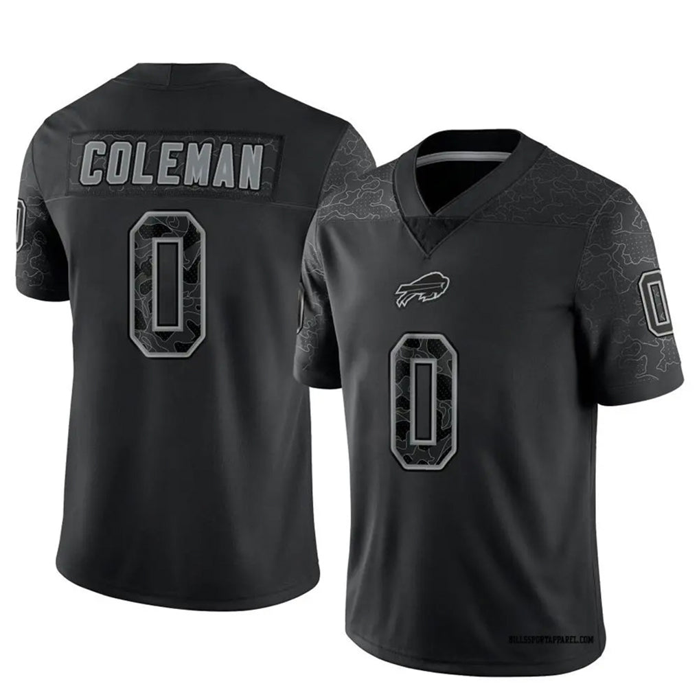B.Bills #0 Keon Coleman Player Black RFLCTV Limited Edoa Stitched Jerseys