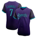 A.Diamondbacks #7 Corbin Carroll Player Purple 2025 City Connect Limited Elite Home Game Edoa Stitched Jerseys
