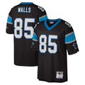 C.Panthers #85 Wesley Walls Player Black Mitchell & Ness Legacy Replica Edoa Stitched Jerseys