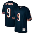 C.Bears #9 Jim McMahon Player Navy Mitchell & Ness Navy Legacy Replica Edoa Stitched Jerseys