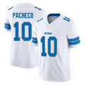 D.Lions #10 Isiah Pacheco Player White Limited Vapor F.U.S.E. Alternate Home Game Edoa Stitched Jerseys