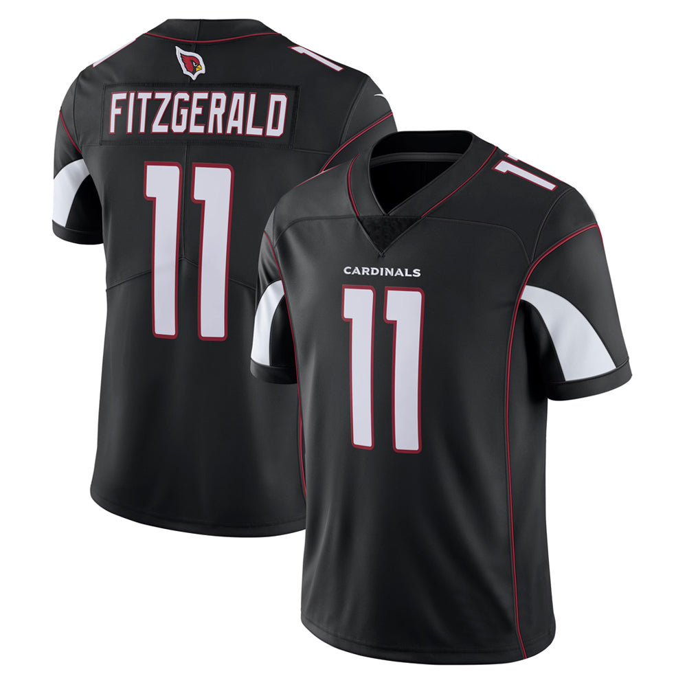 A.Cardinals #11 Larry Fitzgerald Player Black Vapor Limited Edoa Stitched Jerseys