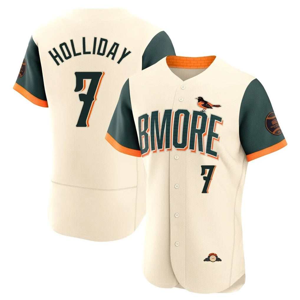 B.Orioles #7 Jackson Holliday Player Cream 2026 City Connect Limited Elite Home Game Edoa Stitched Jerseys