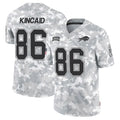 B.Bills #86 Dalton Kincaid Player Arctic Camo Salute to Service Limited Edoa Stitched Jerseys