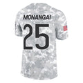 C.Bears #25 Kyle Monangai Player Arctic Camo Salute to Service Limited Edoa Stitched Jerseys