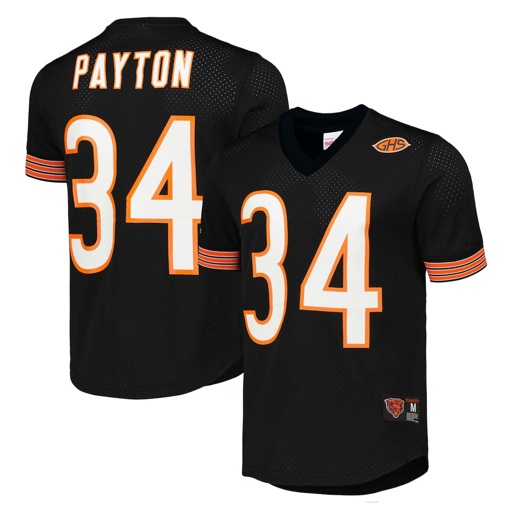 C.Bears #34 Walter Payton Player Navy 1985 Walter Payton Mitchell & Ness Throwback Retired Edoa Stitched Jerseys