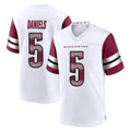 W.Commanders #5 Jayden Daniels Player White Game Home Edoa Stitched Jerseys