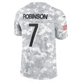 A.Falcons #7 Bijan Robinson Player Camo Salute to Service Limited Edoa Stitched Jerseys