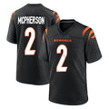 C.Bengals #2 Evan McPherson Player Black Home Game Edoa Stitched Jerseys