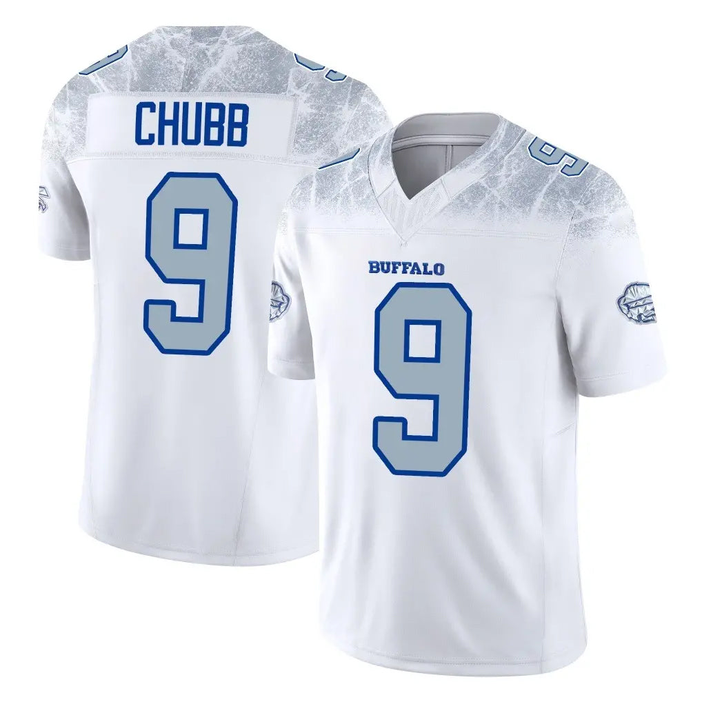 B.Bills #9 Bradley Chubb Player White Rivalries Collection Limited Game Edoa Stitched Jerseys