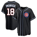 C.Cubs #18 Shota Imanaga Player Black Fashion Out Game Edoa Stitched Jerseys