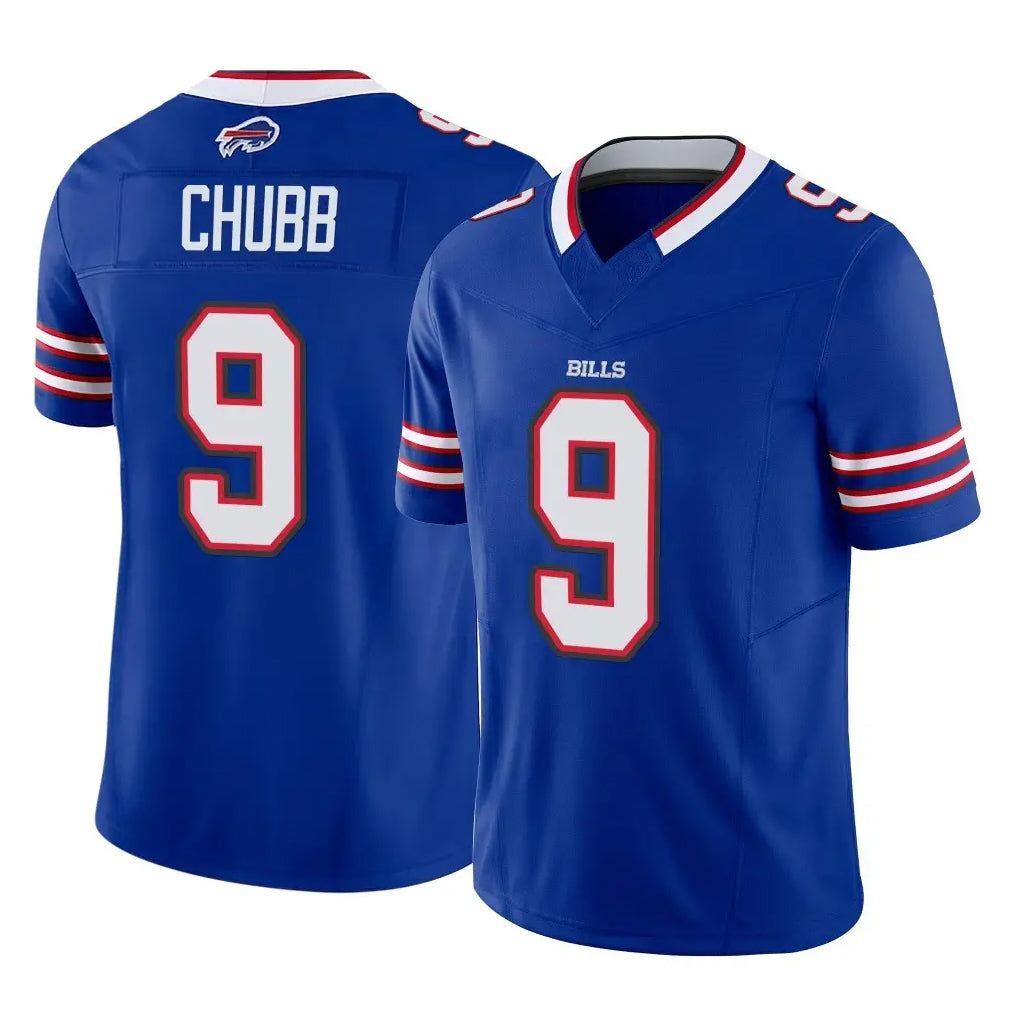 B.Bills #9 Bradley Chubb Player Royal Vapor F.U.S.E. Limited Home Game Edoa Stitched Jerseys