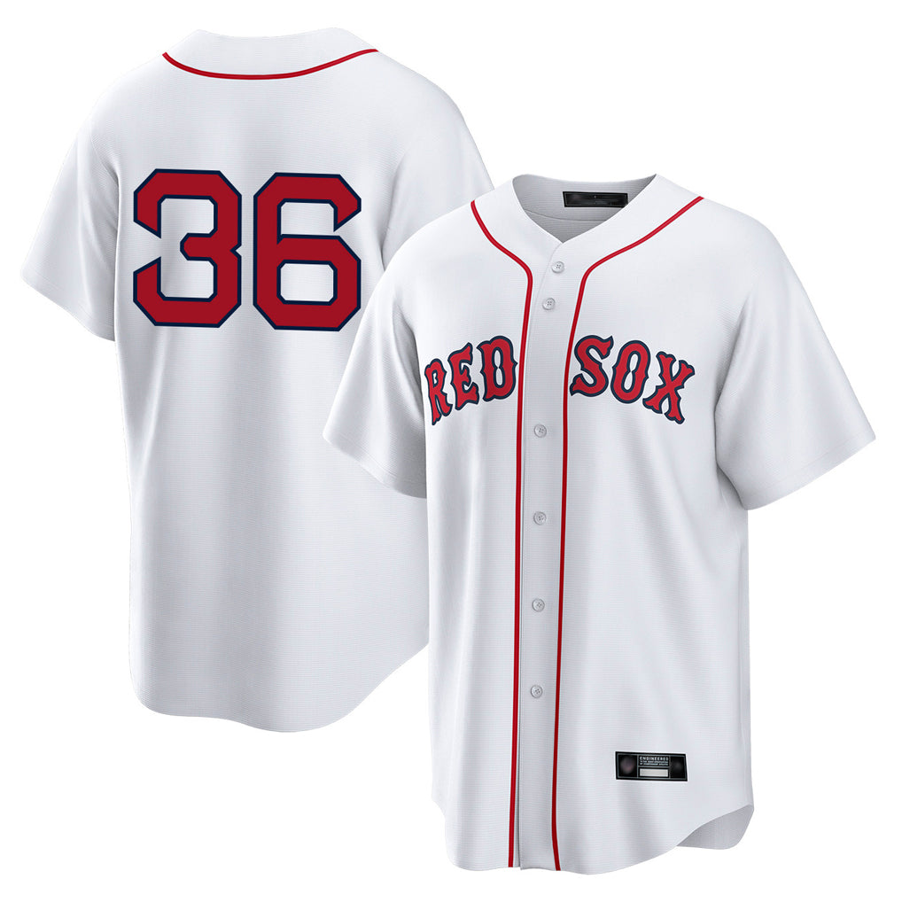 B.Red Sox #36 Triston Casas Player White Home Game Edoa Stitched Jerseys