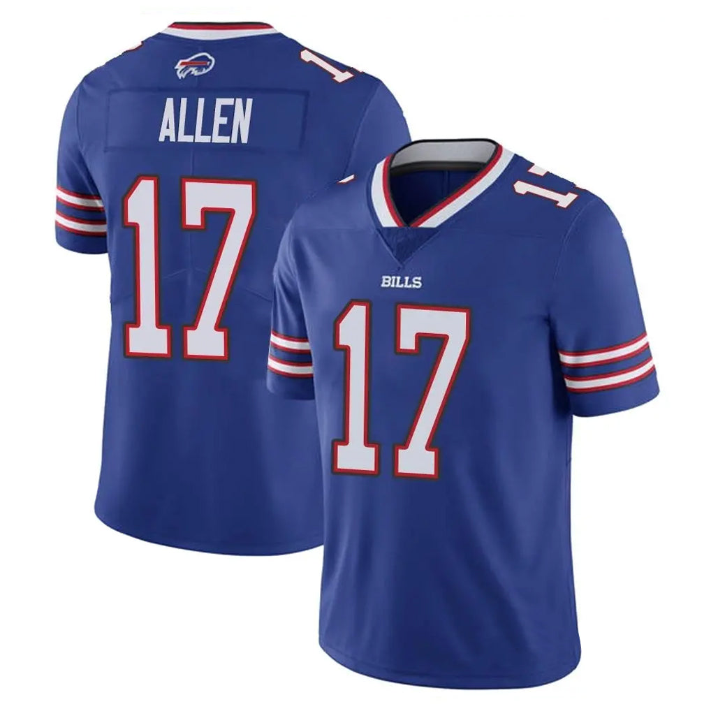 B.Bills #17 Josh Allen Player Royal Vapor Untouchable Limited Edoa Stitched Jerseys