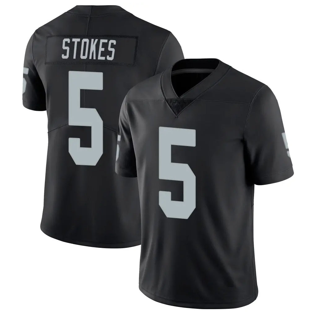 LV.Raiders #5 Eric Stokes Player Black Limited Vapor Untouchable Home Game Edoa Stitched Jerseys