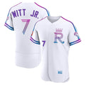 KC.Royals #7 Bobby Witt Jr. Player White 2026 City Connect Limited Elite Home Edoa Stitched Jerseys