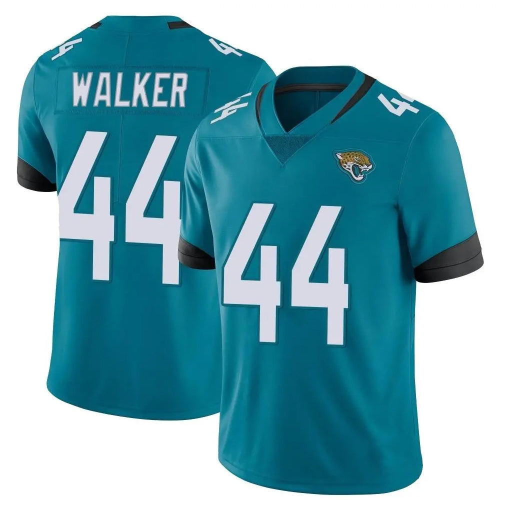 J.Jaguars #44 Travon Walker Player Teal Vapor Untouchable Limited Home Game Edoa Stitched Jerseys