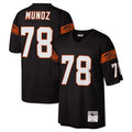 C.Bengals #78 Anthony Munoz Player Black Mitchell & Ness Legacy Replica Edoa Stitched Jerseys
