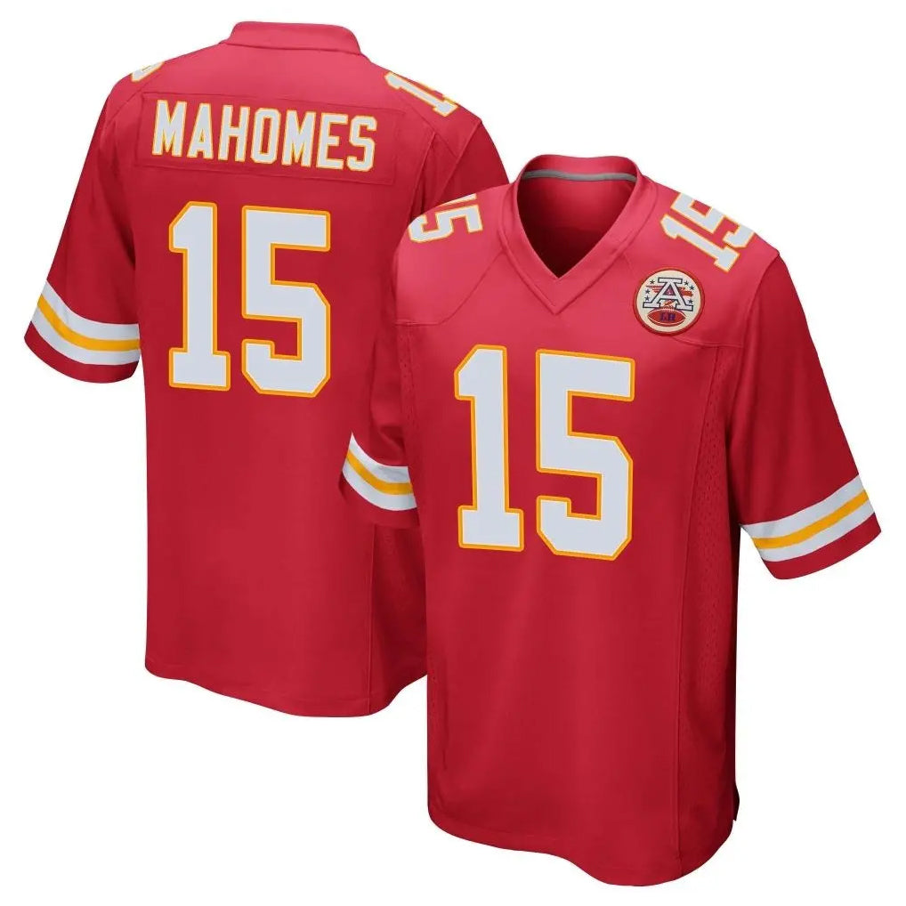 KC.Chiefs #15 Patrick Mahomes Player Red Home Game Edoa Stitched Jerseys