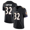 B.Ravens #32 Trenton Simpson Player Black Vapor Untouchable Limited Home Game Edoa Stitched Jerseys