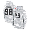 NY.Giants #98 DJ Reader Player Arctic Camo Salute to Service Pullover Hoodies Limited Game Edoa Stitched Jerseys