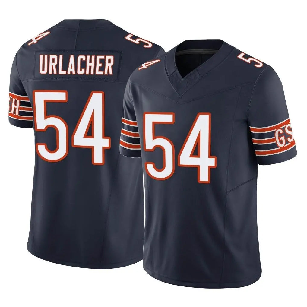 C.Bears #54 Brian Urlacher Player Navy Vapor F.U.S.E. Limited Home Game Edoa Stitched Jerseys