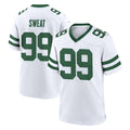 NY.Jets #99 T'Vondre Sweat Player White Legacy Home Game Edoa Stitched Jerseys