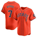 H.Astros #7 Craig Biggio Player Orange Home Limited Edoa Stitched Jerseys