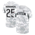 C.Bears #25 Kyle Monangai Player Arctic Camo Salute to Service Performance T-Shirt Limited Edoa Stitched Jerseys