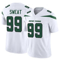 NY.Jets #99 T'Vondre Sweat Player White Limited Vapor F.U.S.E. Home Game Edoa Stitched Jerseys