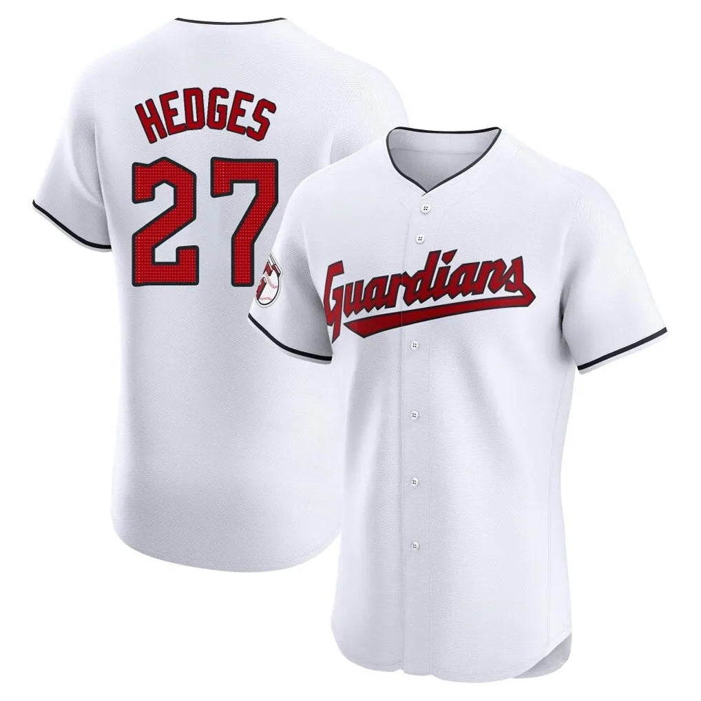 C.Guardians #27 Austin Hedges Player White Limited Elite Home Edoa Stitched Jerseys