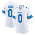 D.Lions #0 Jahmyr Gibbs Player White Alternate Home Game Edoa Stitched Jerseys