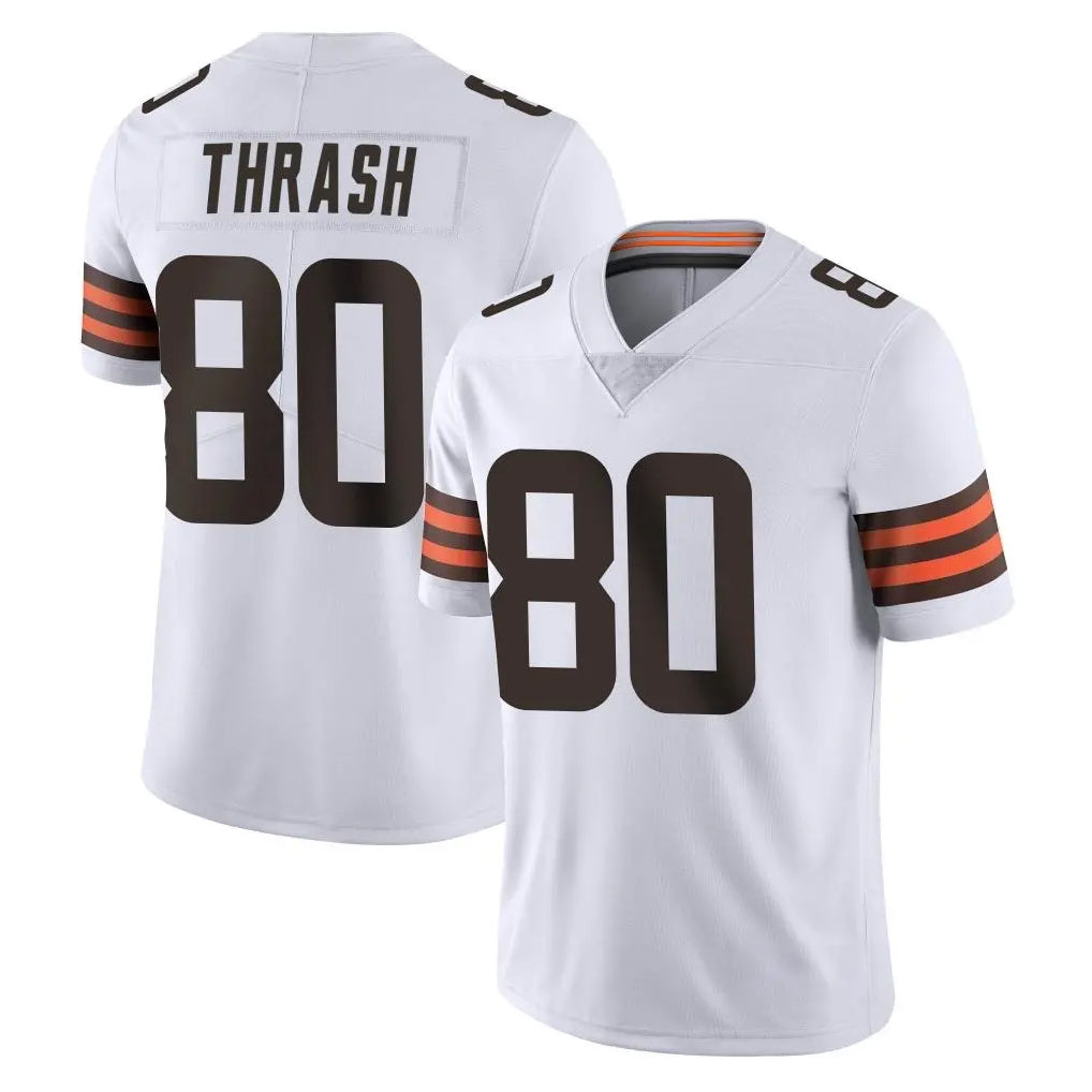 C.Browns #80 Jamari Thrash Player White Vapor Untouchable Limited Home Game Edoa Stitched Jerseys