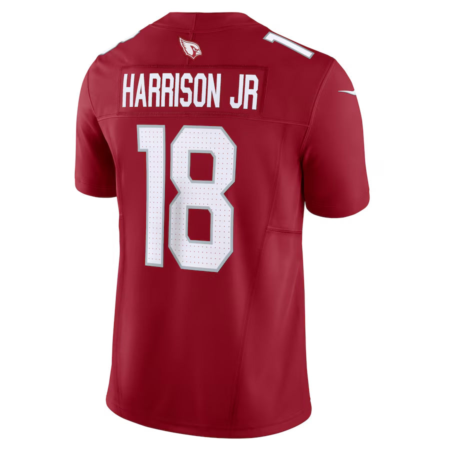 A.Cardinals #18 Marvin Harrison Jr. Player Cardinal Vapor F.U.S.E. Limited Edoa Stitched Jerseys