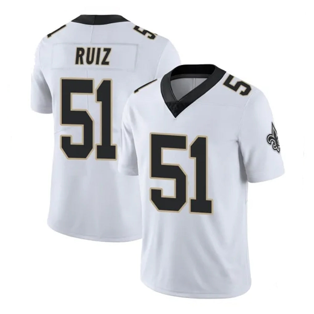 NO.Saints #51 Cesar Ruiz Player White Limited Vapor Untouchable Home Game Edoa Stitched Jerseys