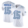 B.Bills #15 Greg Rousseau Player White Rivalries Collection Limited Game Edoa Stitched Jerseys