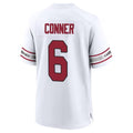 A.Cardinals #6 James Conner Player White Home Game Edoa Stitched Jerseys