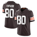 C.Browns #80 Jamari Thrash Player Brown Color Vapor Untouchable Limited Home Game Edoa Stitched Jerseys