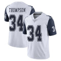 D.Cowboys #34 Jalen Thompson Player White-Navy Limited Color Rush Vapor Untouchable Home Game Edoa Stitched Jerseys