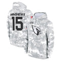 A.Cardinals #15 Gardner Minshew II Player Arctic Camo Limited Salute to Service Pullover Hoodies Game Edoa Stitched Jerseys