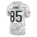 C.Bears #85 Cole Kmet Player Arctic Camo Salute to Service Limited Edoa Stitched Jerseys