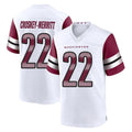 W.Commanders #22 Jacory Croskey-Merritt Player White Game Home Edoa Stitched Jerseys