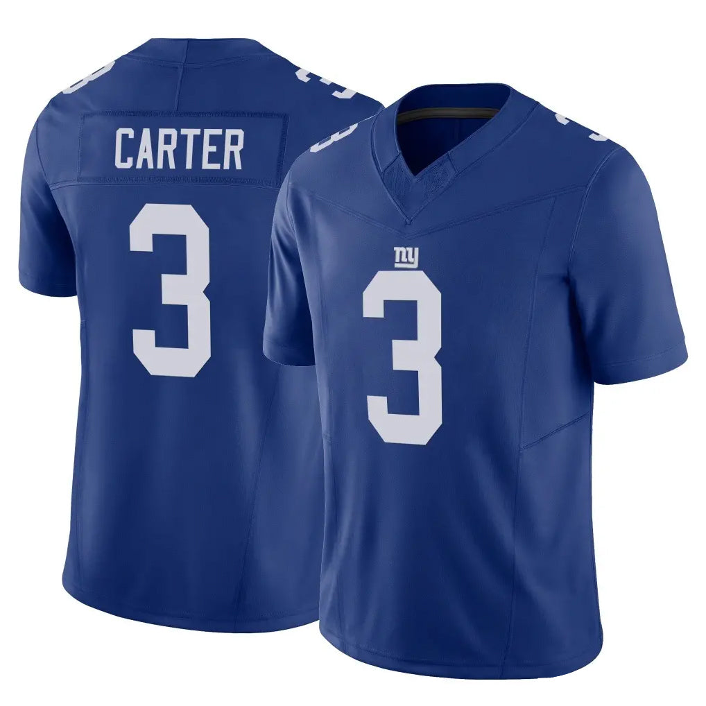 NY.Giants #3 Abdul Carter Player Royal Limited Vapor F.U.S.E. Home Game Edoa Stitched Jerseys