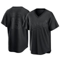 Athletics #15 Seth Brown Player Black Pitch Fashion T-shirt Home Game Edoa Stitched Jerseys
