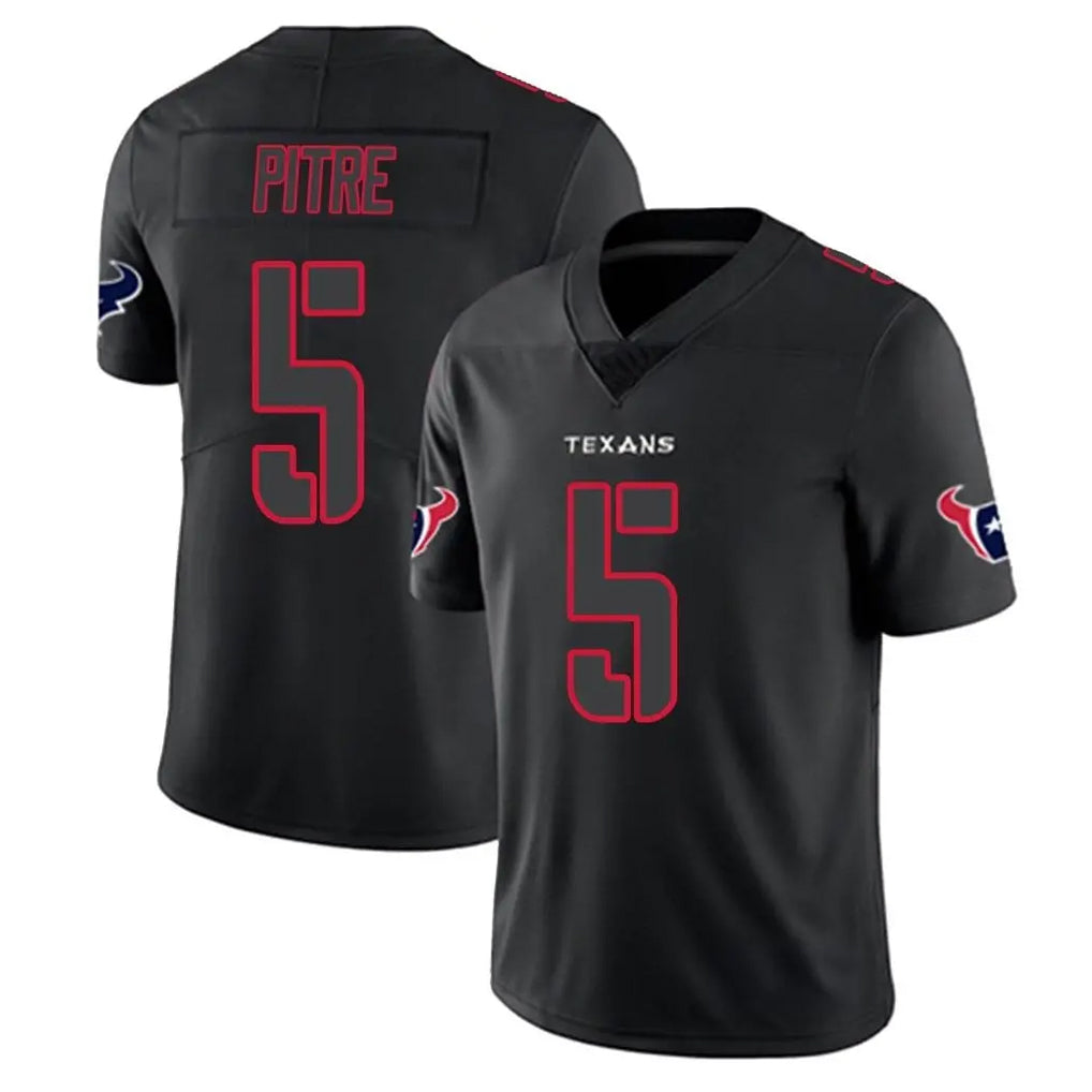 H.Texans #5 Jalen Pitre Player Black Impact Limited Game Stitched Jerseys