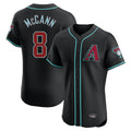 A.Diamondbacks #8 James McCann Player Black Limited Elite Home Game Edoa Stitched Jerseys