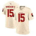 A.Cardinals #15 Gardner Minshew II Player Cream Rivalries Collection Game Edoa Stitched Jerseys