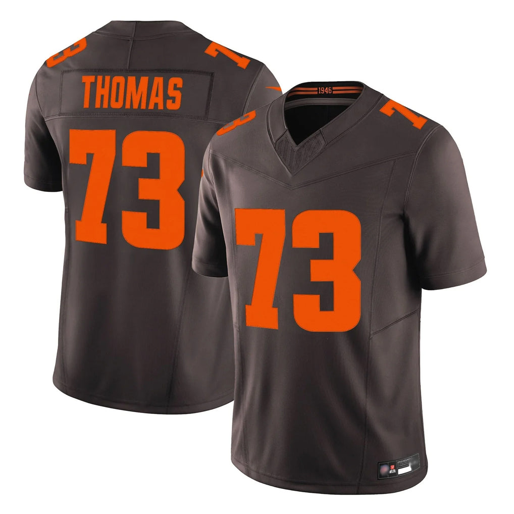 C.Browns #73 Joe Thomas Player Brown Limited Vapor F.U.S.E. Alternate Game Edoa Stitched Jerseys