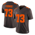 C.Browns #73 Joe Thomas Player Brown Limited Vapor F.U.S.E. Alternate Game Edoa Stitched Jerseys