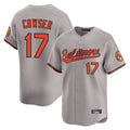 B.Orioles #17 Colton Cowser Player Gray Limited Home Game Edoa Stitched Jerseys